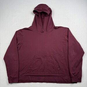 American Giant Hoodie Women's XL Red Supima Cotton Modal Pullover Sweatshirt